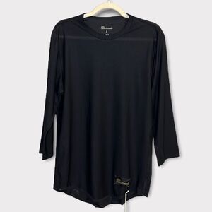 Un-Sanctioned Un-Run Long Tee 3/4 Black Size Large